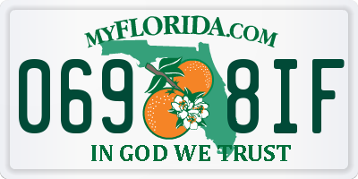 FL license plate 0698IF