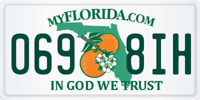 FL license plate 0698IH