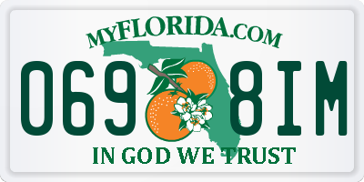 FL license plate 0698IM