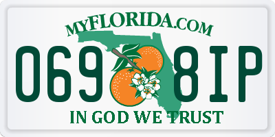 FL license plate 0698IP