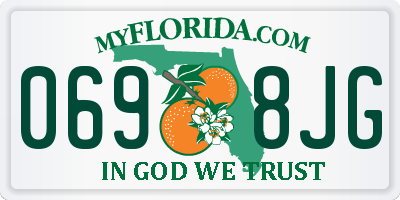 FL license plate 0698JG