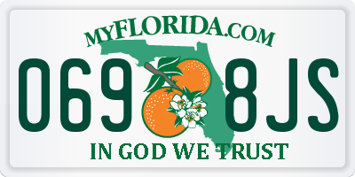 FL license plate 0698JS
