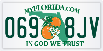 FL license plate 0698JV