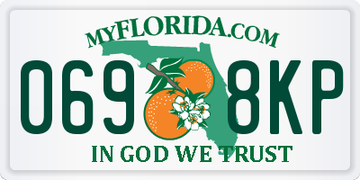 FL license plate 0698KP