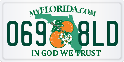 FL license plate 0698LD