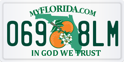 FL license plate 0698LM