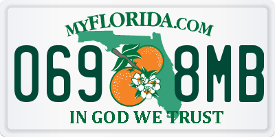 FL license plate 0698MB