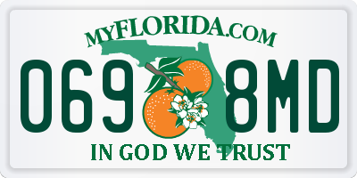 FL license plate 0698MD