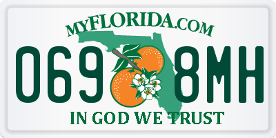 FL license plate 0698MH