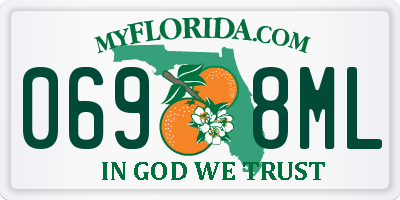 FL license plate 0698ML