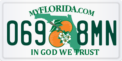 FL license plate 0698MN