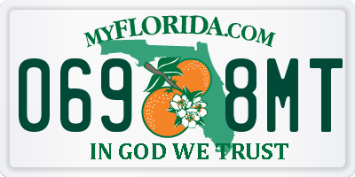 FL license plate 0698MT