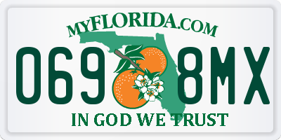 FL license plate 0698MX