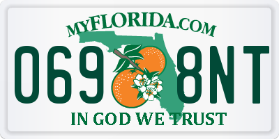 FL license plate 0698NT