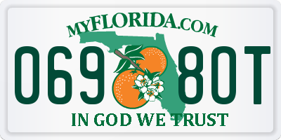 FL license plate 0698OT
