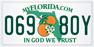 FL license plate 0698OY