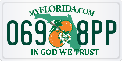 FL license plate 0698PP