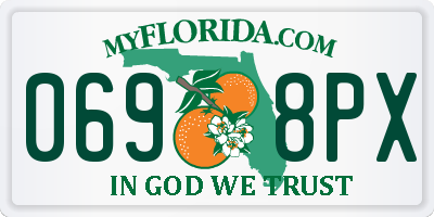 FL license plate 0698PX