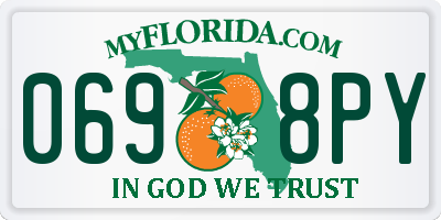FL license plate 0698PY
