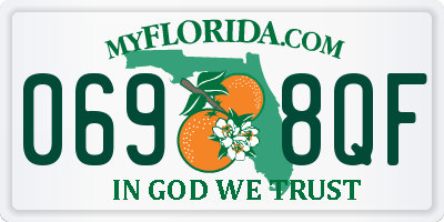FL license plate 0698QF