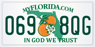 FL license plate 0698QG
