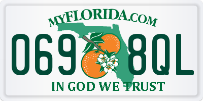 FL license plate 0698QL