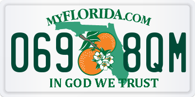 FL license plate 0698QM