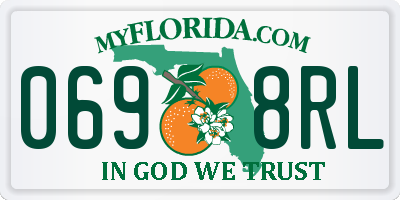FL license plate 0698RL