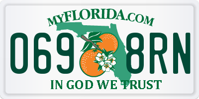 FL license plate 0698RN