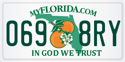 FL license plate 0698RY
