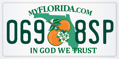FL license plate 0698SP