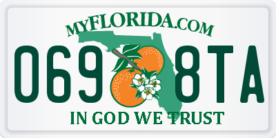 FL license plate 0698TA