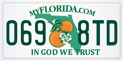 FL license plate 0698TD