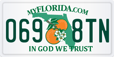 FL license plate 0698TN