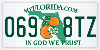 FL license plate 0698TZ