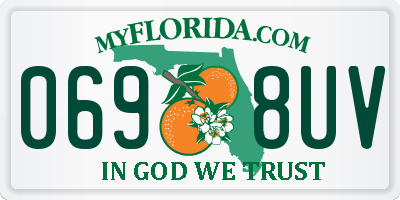 FL license plate 0698UV