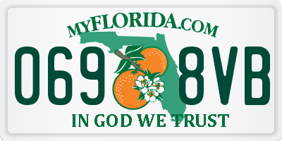 FL license plate 0698VB