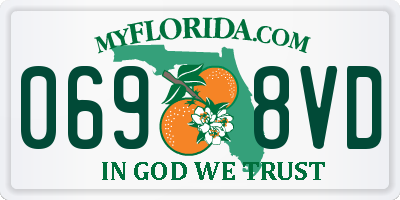 FL license plate 0698VD