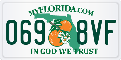 FL license plate 0698VF