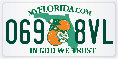 FL license plate 0698VL