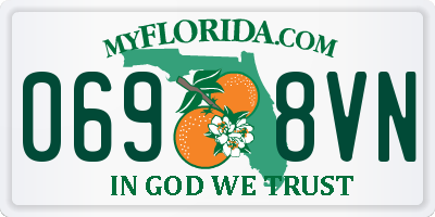 FL license plate 0698VN