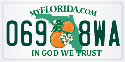 FL license plate 0698WA