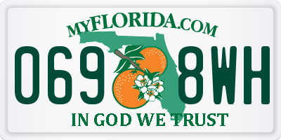 FL license plate 0698WH