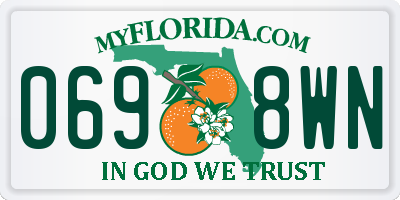 FL license plate 0698WN