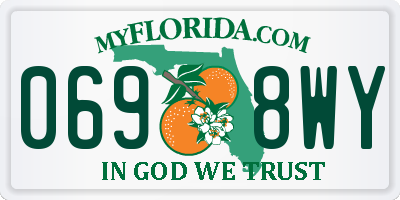 FL license plate 0698WY