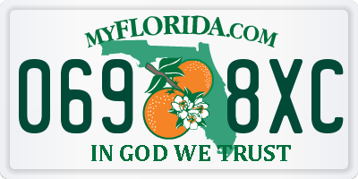 FL license plate 0698XC