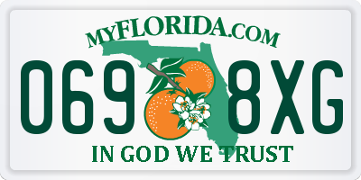 FL license plate 0698XG