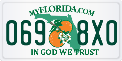 FL license plate 0698XO