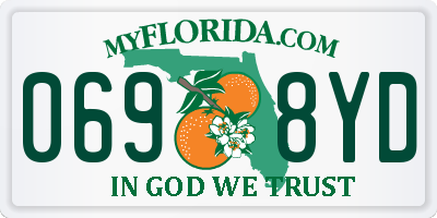 FL license plate 0698YD
