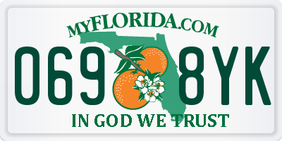FL license plate 0698YK